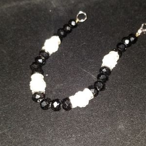 Glass beaded bracelet